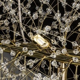 Característica tradicional clásica galvanizada para lámpara de araña de metal de cristal