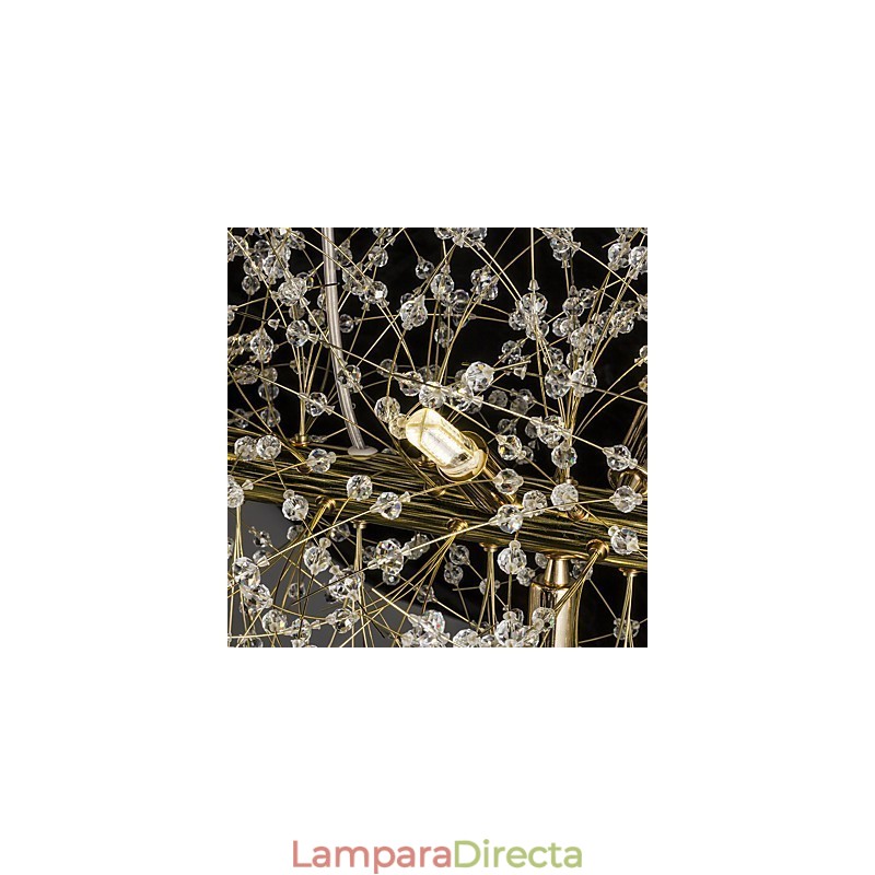 Característica tradicional clásica galvanizada para lámpara de araña de metal de cristal