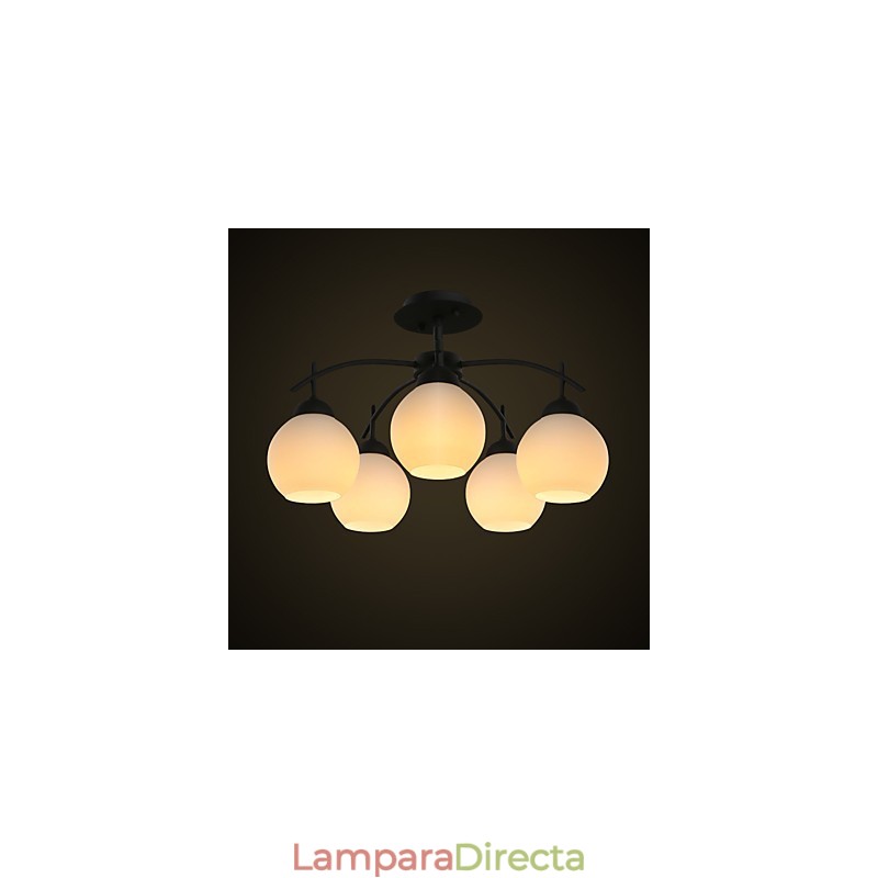 Lámpara de araña de metal moderna y contemporánea para diseñadores.