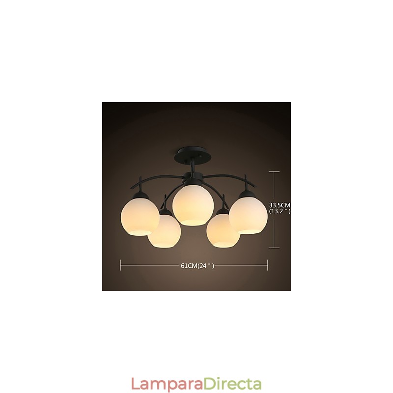 Lámpara de araña de metal moderna y contemporánea para diseñadores.