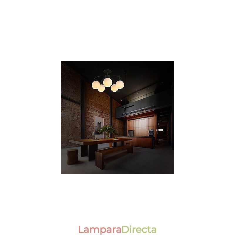 Lámpara de araña de metal moderna y contemporánea para diseñadores.