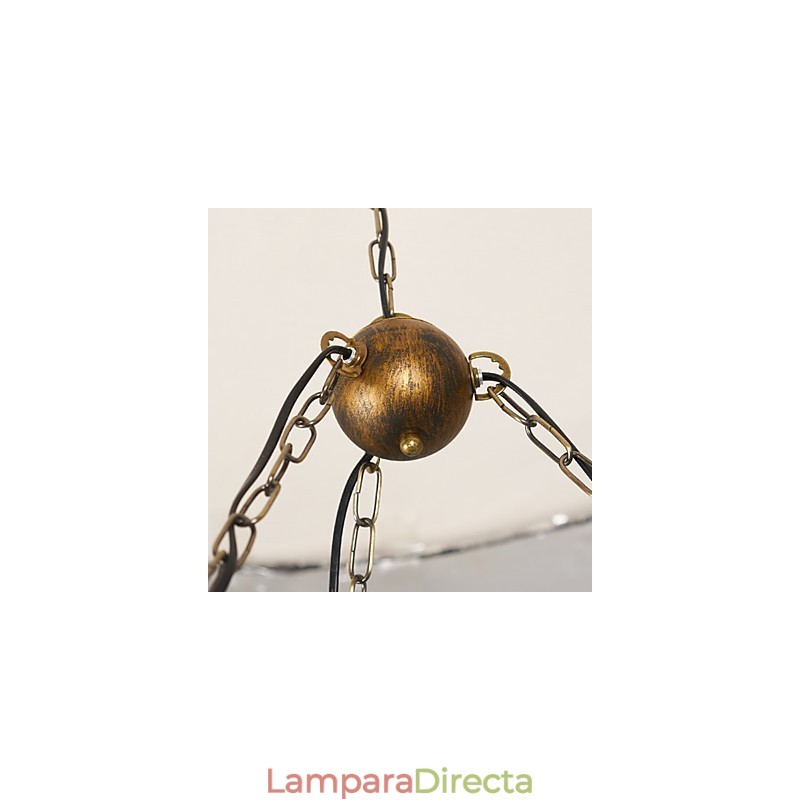 Lámpara de araña de metal con diseño de globo terráqueo estilo rústico vintage retro para diseñadores de estilo mini