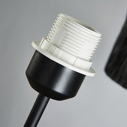 Lámpara de araña clásica tradicional de 3 luces con pantalla de tela sencilla