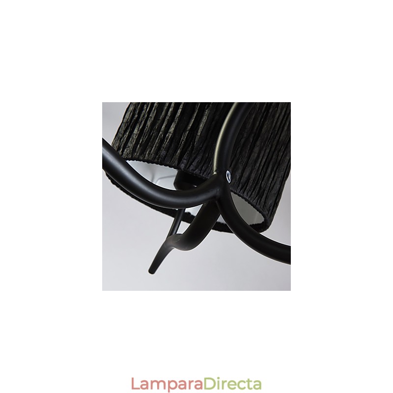 Lámpara de araña clásica tradicional de 3 luces con pantalla de tela sencilla