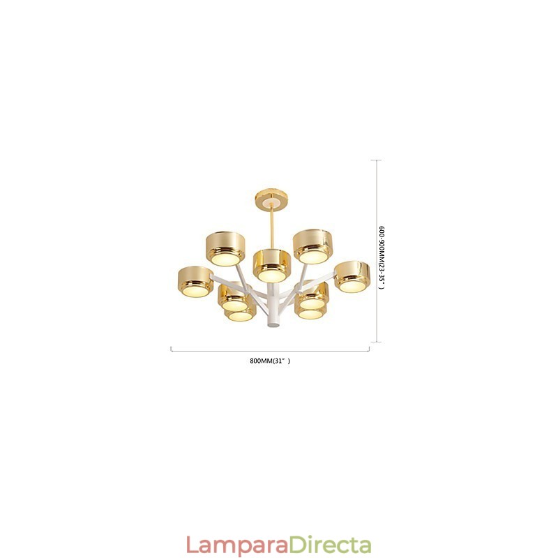 Lámpara de techo de araña minimalista moderna con personalidad