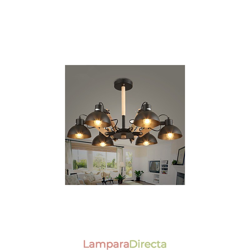 Lámpara de araña estilo mini moderna contemporánea de metal