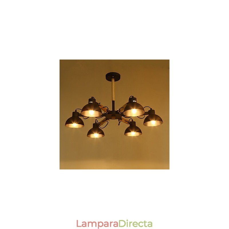 Lámpara de araña estilo mini moderna contemporánea de metal