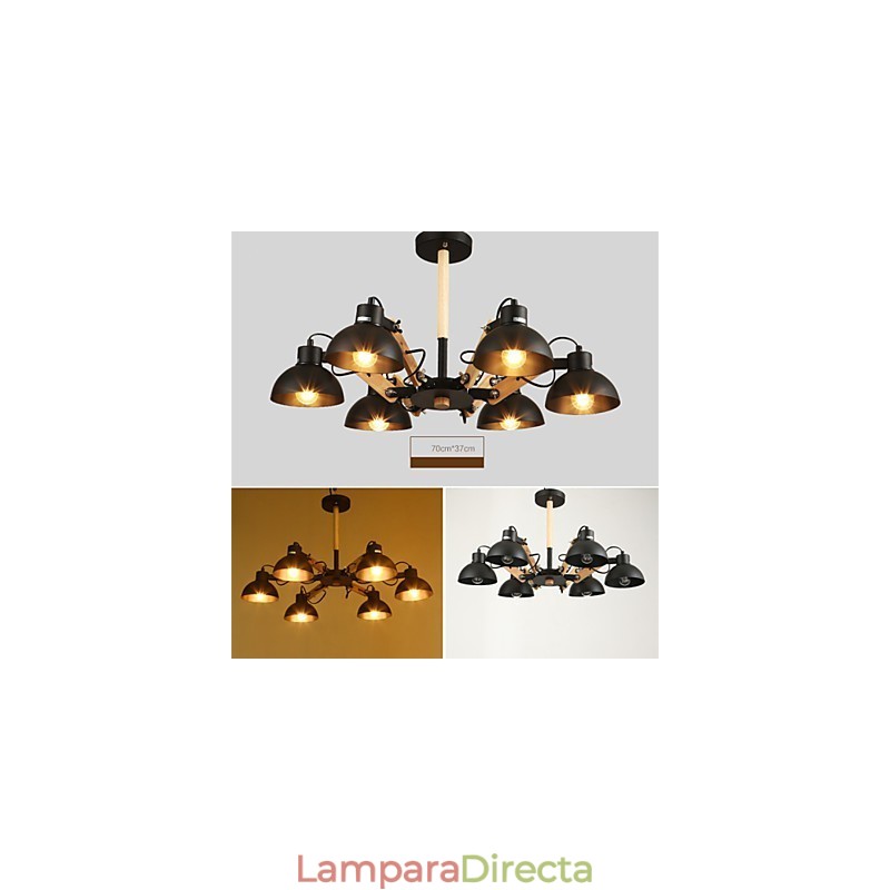Lámpara de araña estilo mini moderna contemporánea de metal