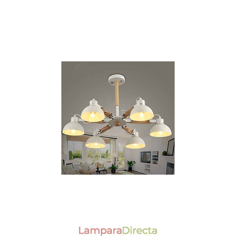 Lámpara de araña estilo mini moderna contemporánea de metal
