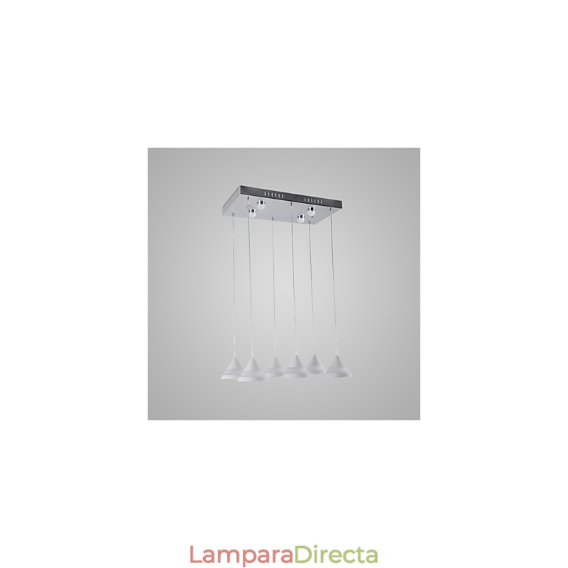 Lámpara colgante moderna contemporánea de acrílico