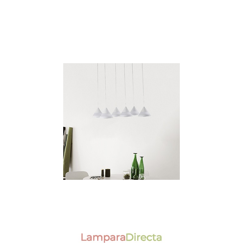 Lámpara colgante moderna contemporánea de acrílico