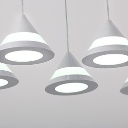 Lámpara colgante moderna contemporánea de acrílico