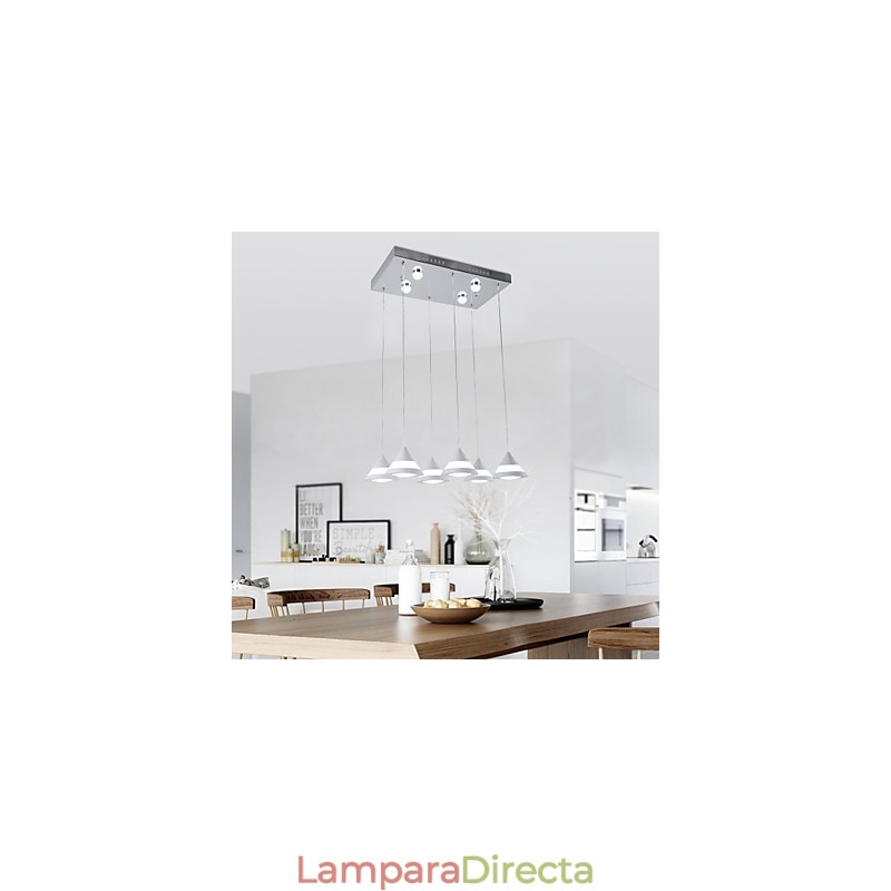 Lámpara colgante moderna contemporánea de acrílico