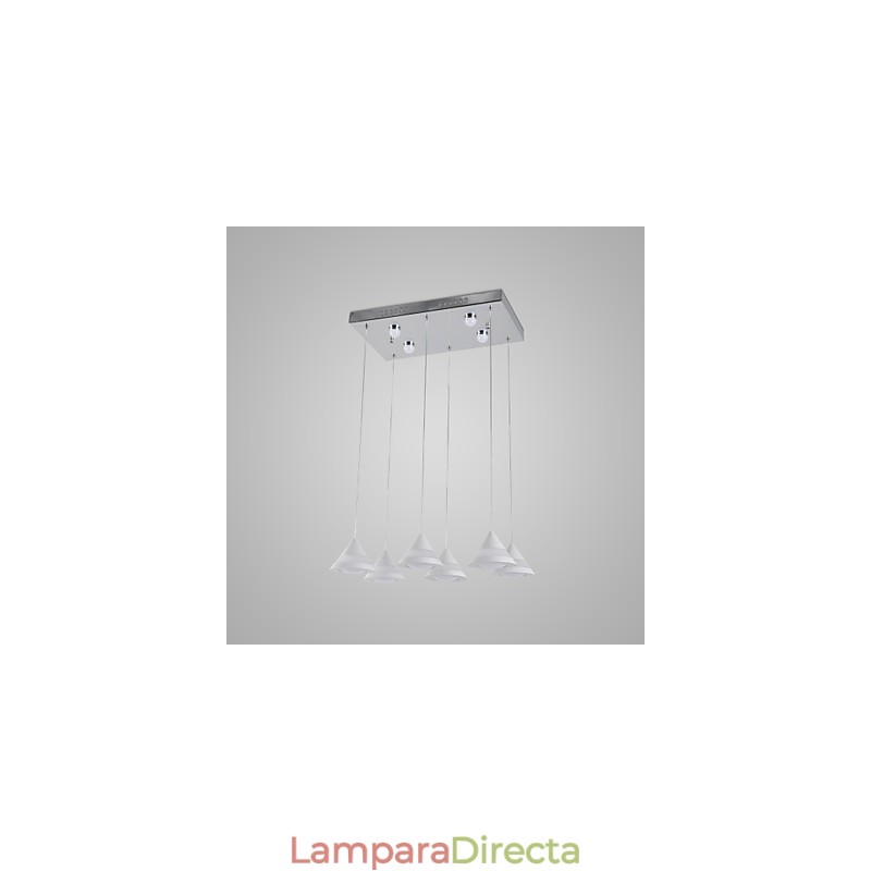 Lámpara colgante moderna contemporánea de acrílico