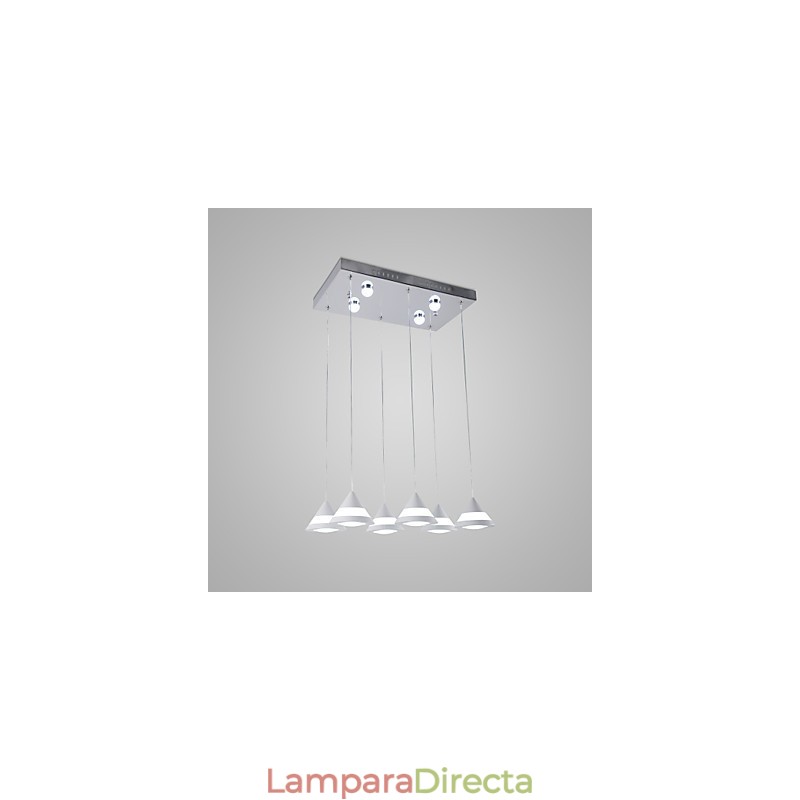 Lámpara colgante moderna contemporánea de acrílico
