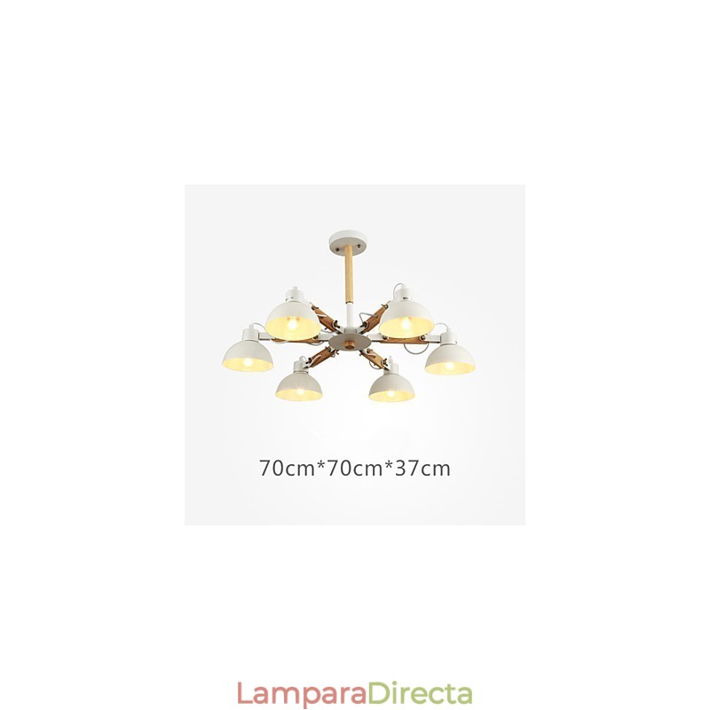 Lámpara de araña estilo mini moderna contemporánea de metal