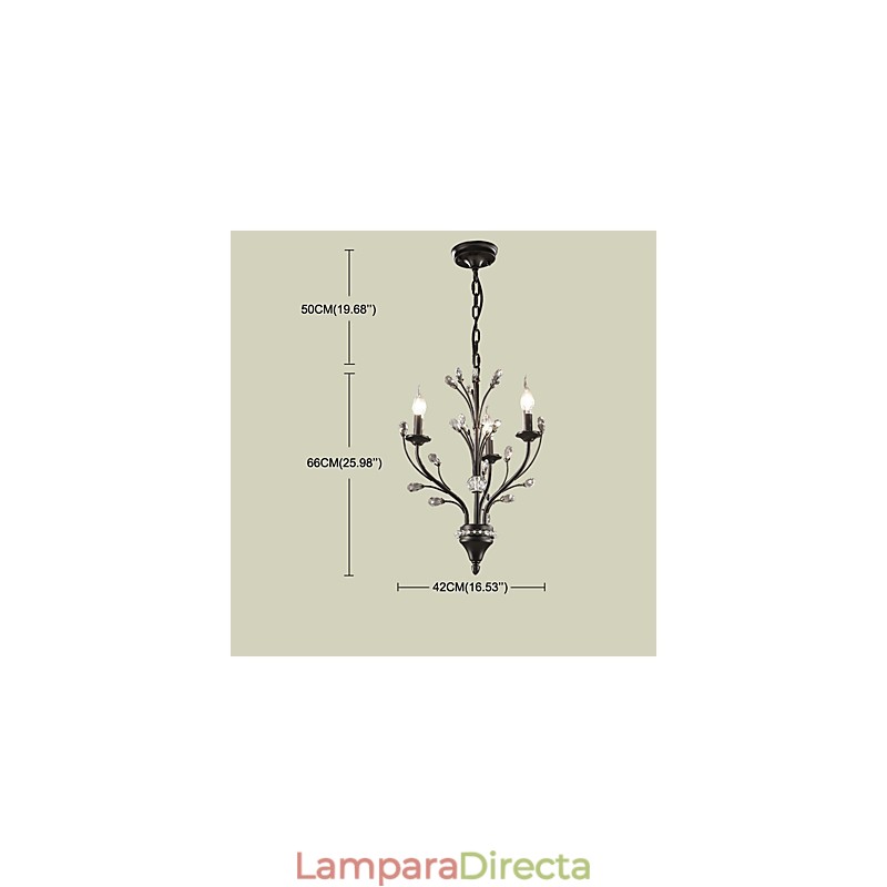 Lámpara de araña de cristal con diseño de globo campestre, moderna, contemporánea, tradicional, clásica, rústica, vintage, retro