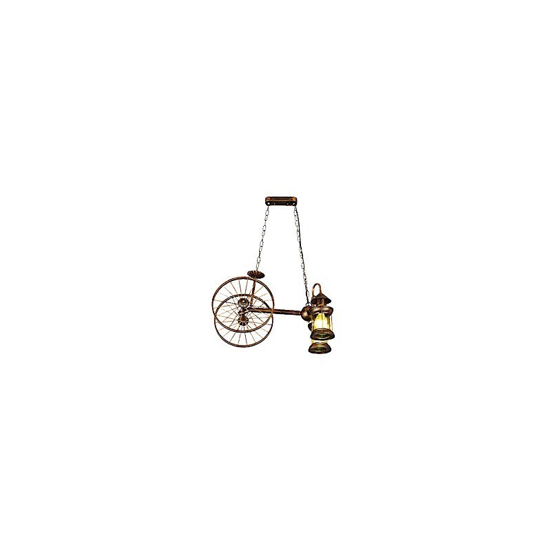 Lámpara de araña de metal con diseño de globo terráqueo estilo rústico vintage retro para diseñadores de estilo mini