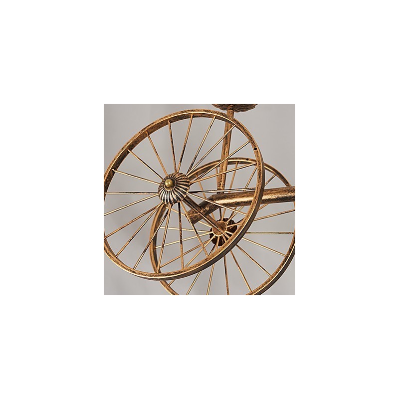 Lámpara de araña de metal con diseño de globo terráqueo estilo rústico vintage retro para diseñadores de estilo mini