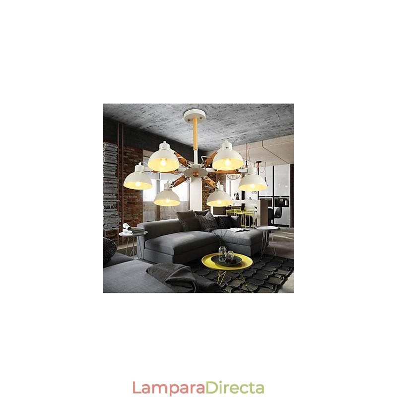 Lámpara de araña estilo mini moderna contemporánea de metal