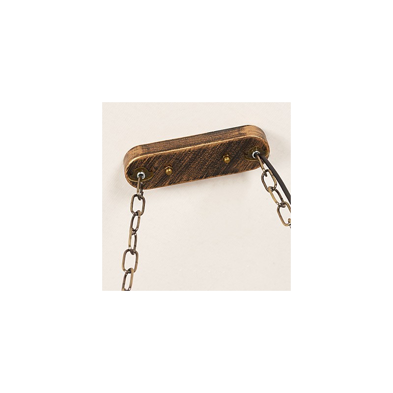 Lámpara de araña de metal con diseño de globo terráqueo estilo rústico vintage retro para diseñadores de estilo mini
