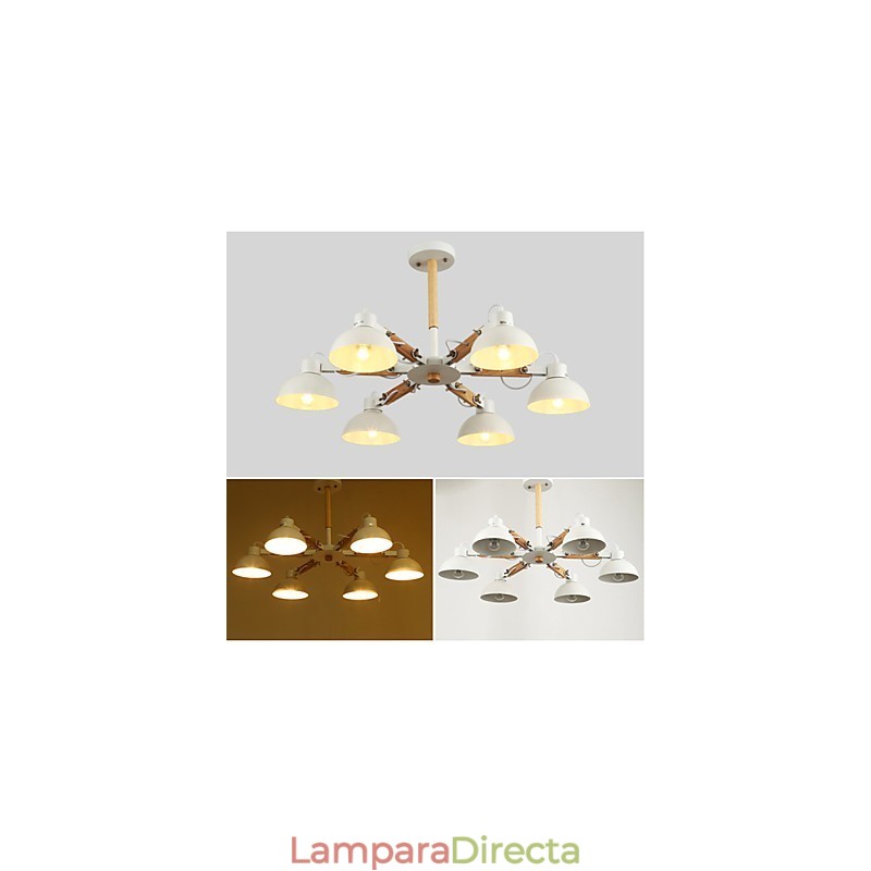 Lámpara de araña estilo mini moderna contemporánea de metal