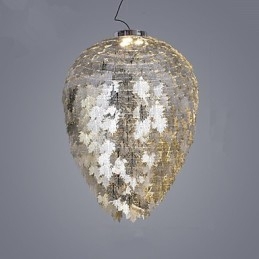 Lámpara de araña clásica tradicional galvanizada con función de candelabro de metal estilo mini