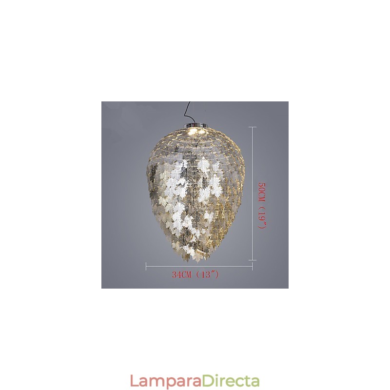 Lámpara de araña clásica tradicional galvanizada con función de candelabro de metal estilo mini