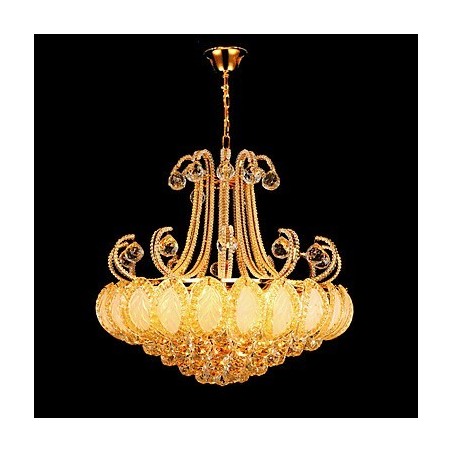 Lámpara colgante de cristal de lujo moderna, diámetro 50 cm, contiene 8 bombillas. Lámpara colgante de cristal de lujo moderna, diámetro 50 cm, contiene 8 bombillas.