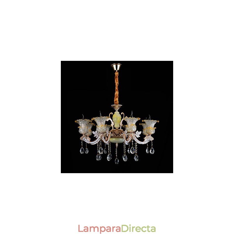 Lámpara colgante de metal estilo mini de cristal, moderna, contemporánea, tradicional, clásica, de aleación de zinc.