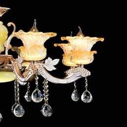 Lámpara colgante de metal estilo mini de cristal, moderna, contemporánea, tradicional, clásica, de aleación de zinc.