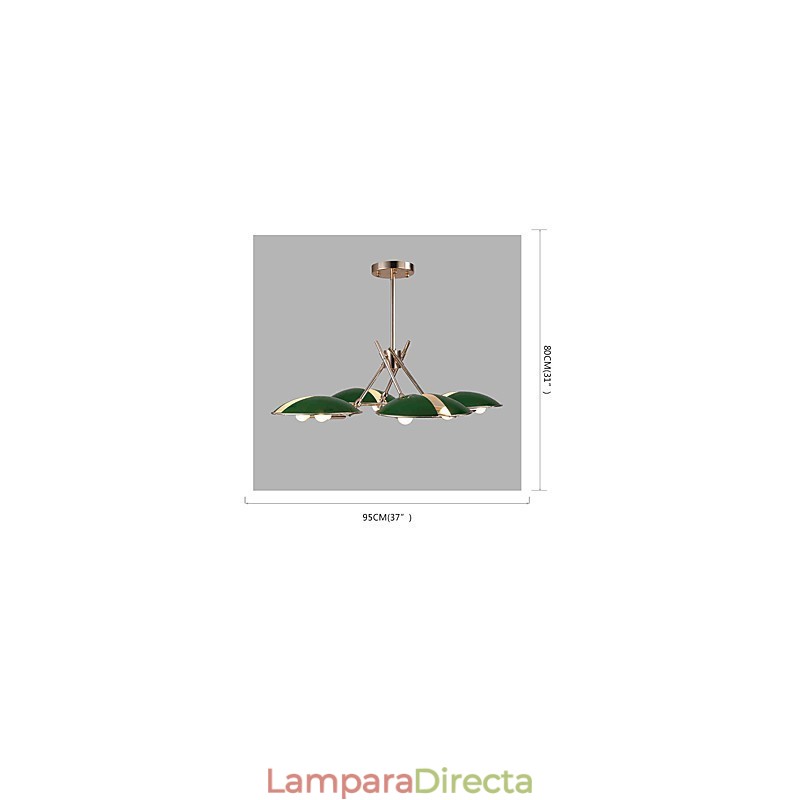 Lámpara de techo de araña minimalista moderna con personalidad