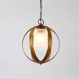 Lámpara colgante de metal estilo industrial americano con pintura en color y cristal estilo loft europeo para decorar interiores.