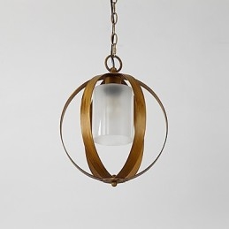 Lámpara colgante de metal estilo industrial americano con pintura en color y cristal estilo loft europeo para decorar interiores.
