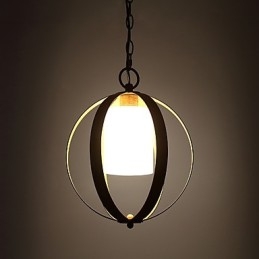 Lámpara colgante de metal estilo industrial americano con pintura en color y cristal estilo loft europeo para decorar interiores.