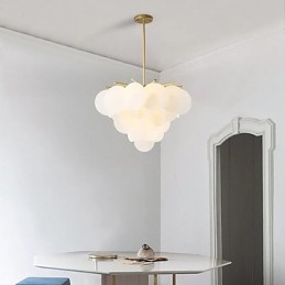 Lámpara colgante de bambú de madera estilo mini con pintura clásica tradicional