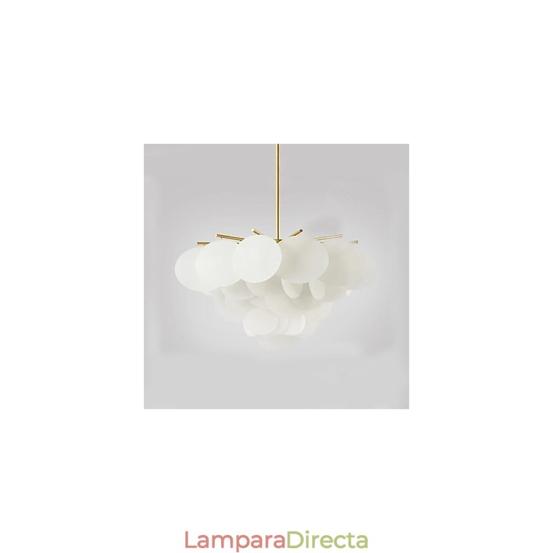 Lámpara colgante de bambú de madera estilo mini con pintura clásica tradicional