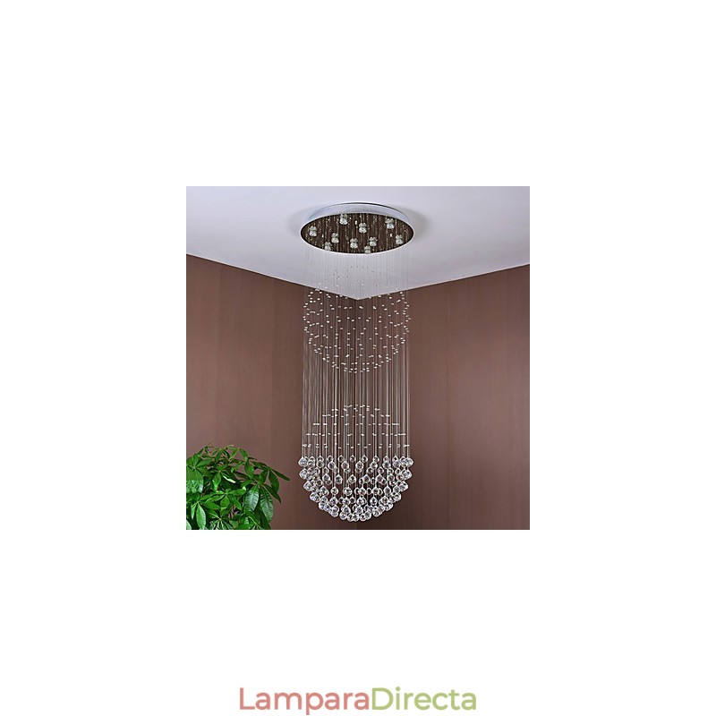 Lámpara colgante de techo de cristal para interiores, lámparas colgantes para el hogar