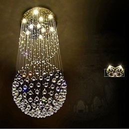 Lámpara colgante de techo de cristal para interiores, lámparas colgantes para el hogar