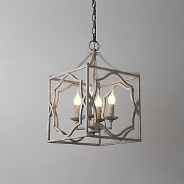 Lámpara colgante de metal vintage estilo loft industrial americano con pintura de color europeo para decorar interiores.