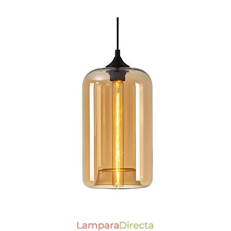 Lámpara colgante minimalista de hierro con diseño de botella, 1 luz Lámpara colgante minimalista de hierro con diseño de botella, 1 luz