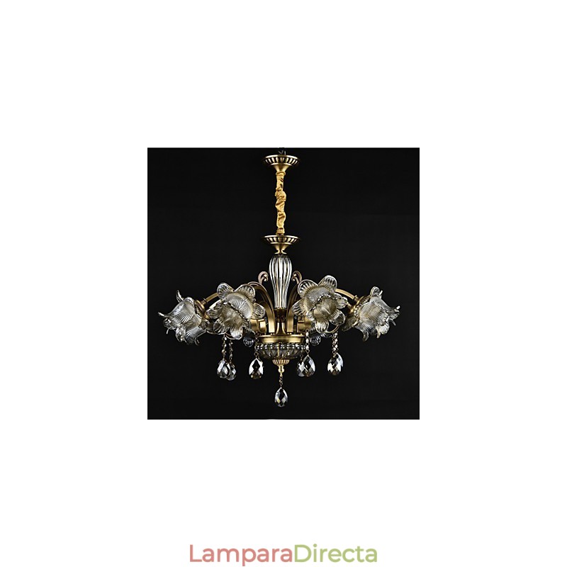 Lámpara de araña de 2 focos con diseño de cabaña rústica para diseñadores de interiores de metal.