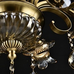 Lámpara de araña de 2 focos con diseño de cabaña rústica para diseñadores de interiores de metal.