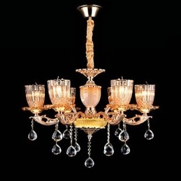 Lámpara colgante de metal estilo mini de cristal, moderna, contemporánea, tradicional, clásica, de aleación de zinc.
