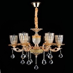 Lámpara colgante de metal estilo mini de cristal, moderna, contemporánea, tradicional, clásica, de aleación de zinc.