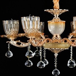 Lámpara colgante de metal estilo mini de cristal, moderna, contemporánea, tradicional, clásica, de aleación de zinc.