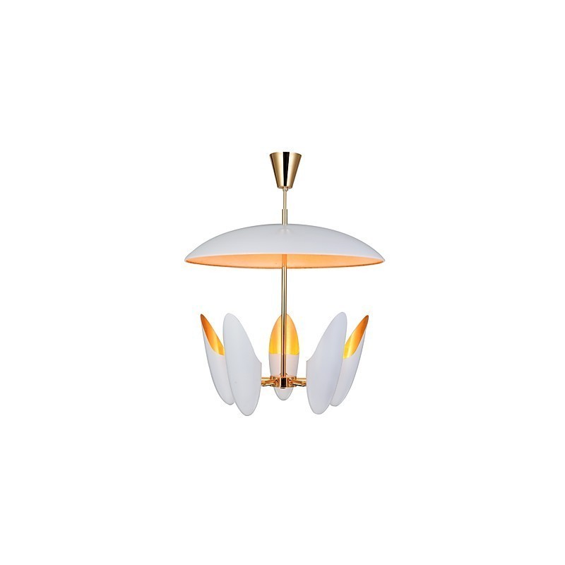 Lámpara colgante contemporánea moderna de 5 luces con diseño de arte breve