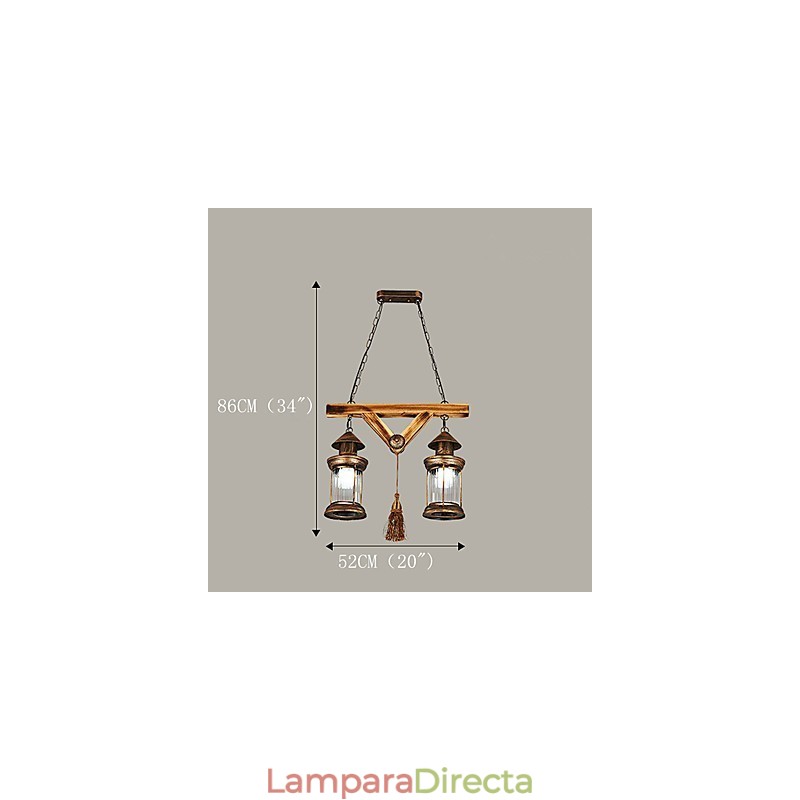 Lámpara de araña de metal con diseño de globo rústico estilo cabaña, estilo vintage retro, con pintura campestre para diseñadores de estilo mini.
