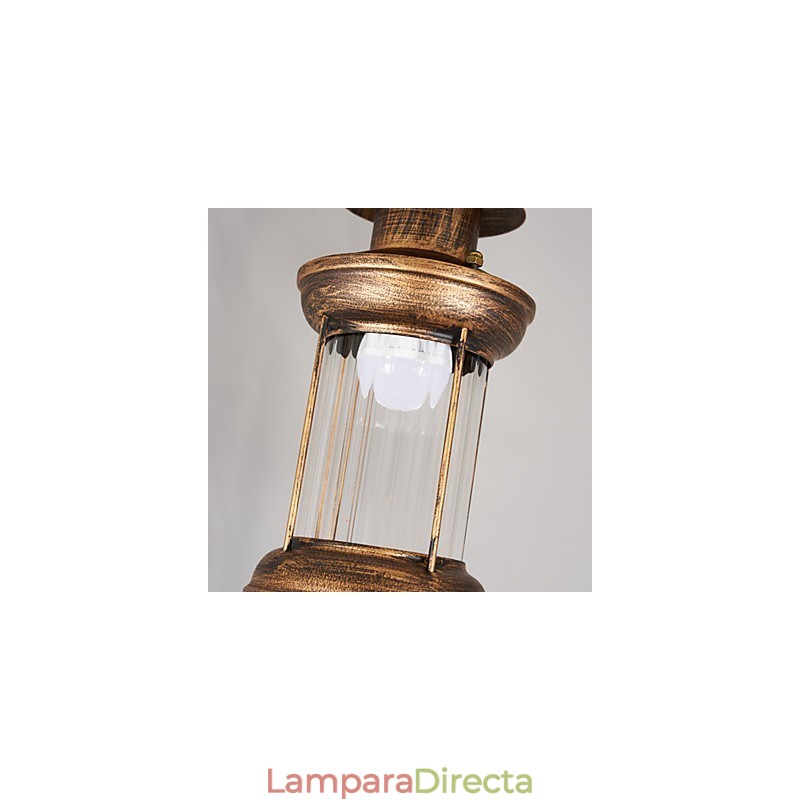 Lámpara de araña de metal con diseño de globo rústico estilo cabaña, estilo vintage retro, con pintura campestre para diseñadores de estilo mini.
