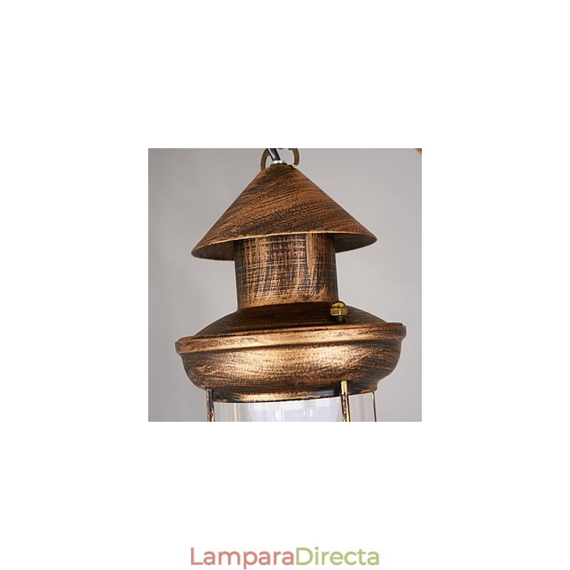Lámpara de araña de metal con diseño de globo rústico estilo cabaña, estilo vintage retro, con pintura campestre para diseñadores de estilo mini.